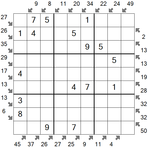 Little Killer Sudoku - Simple