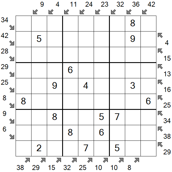 Little Killer Sudoku - Einfach