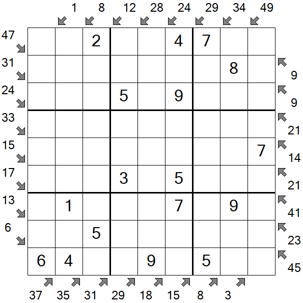 Little Killer Sudoku - Einfach