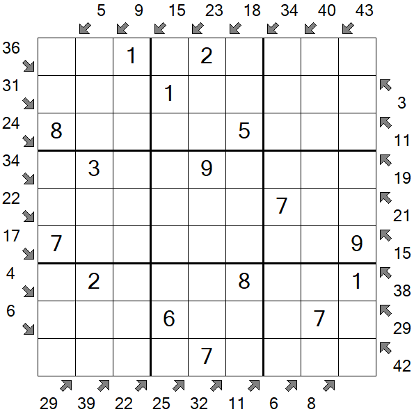 Little Killer Sudoku - Einfach
