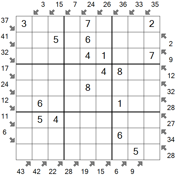 Little Killer Sudoku - Einfach