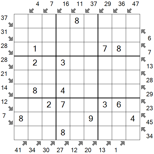 Little Killer Sudoku - Einfach