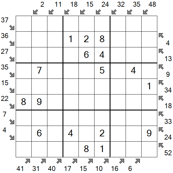 Little Killer Sudoku - Einfach
