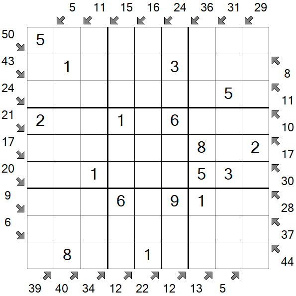Little Killer Sudoku - Einfach