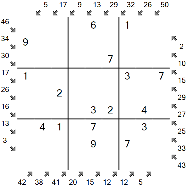 Little Killer Sudoku - Einfach