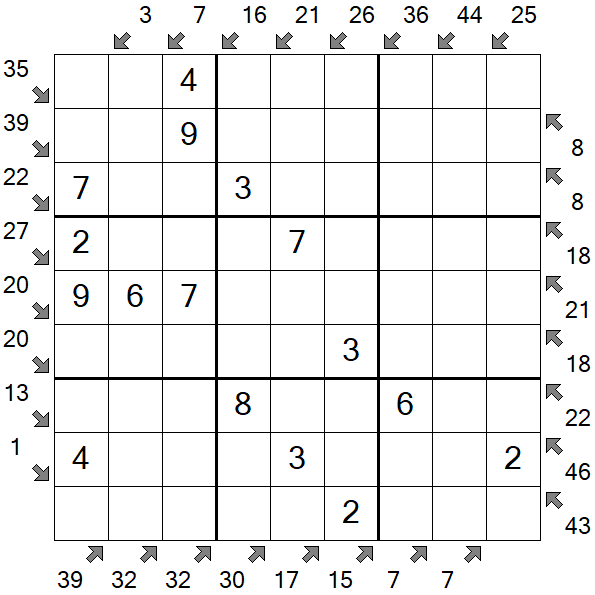 Little Killer Sudoku - Einfach