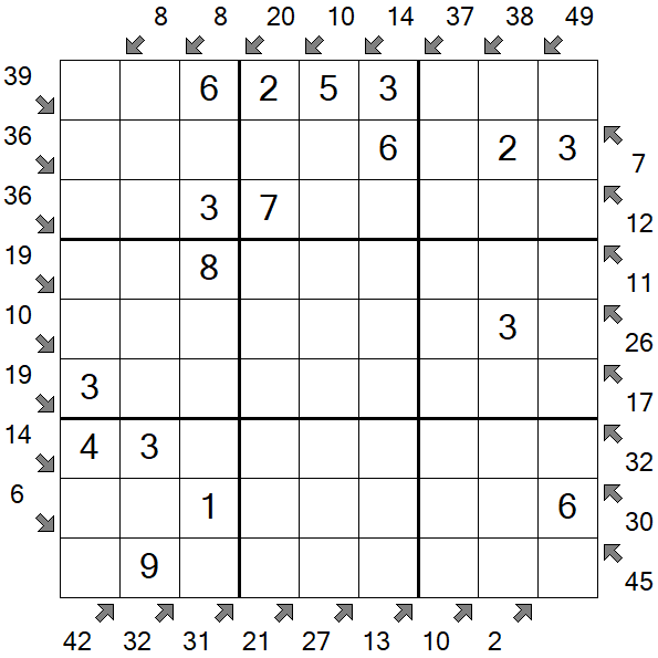 Little Killer Sudoku - Einfach