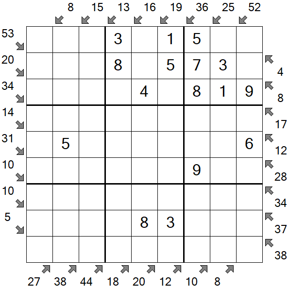 Little Killer Sudoku - Einfach