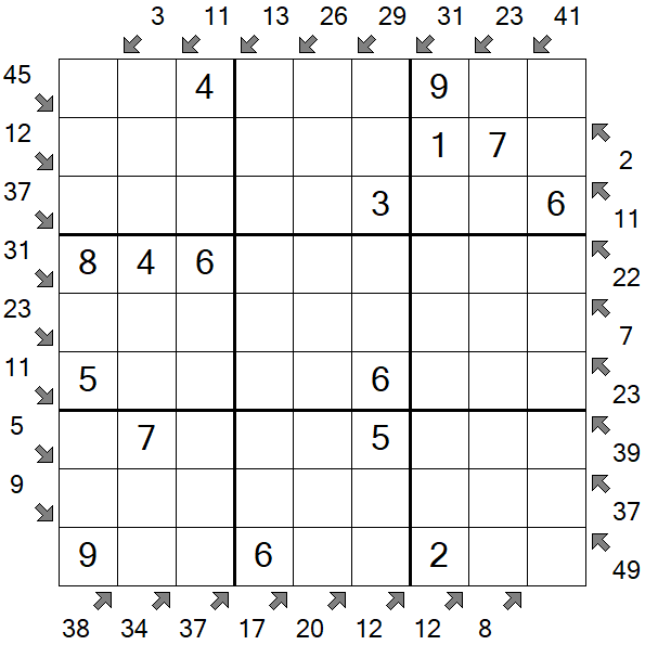 Little Killer Sudoku - Einfach