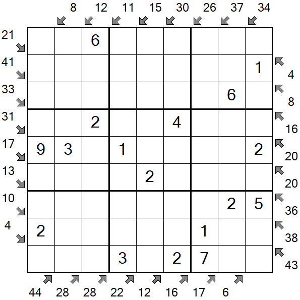 Little Killer Sudoku - Easy