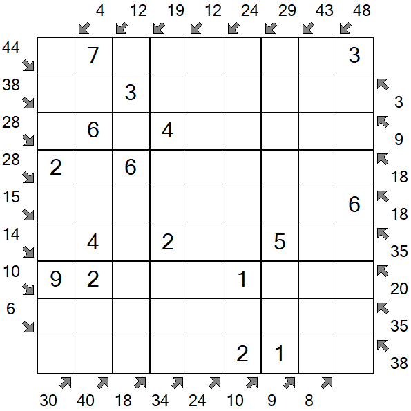 Little Killer Sudoku - Einfach