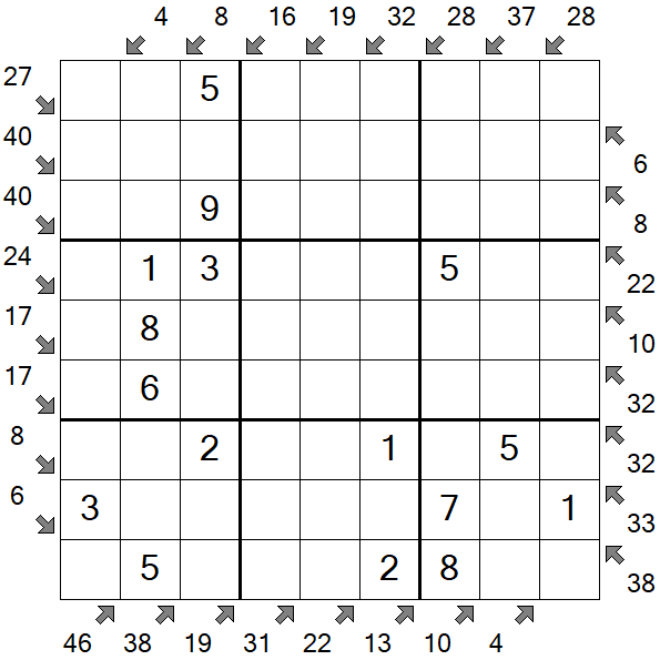Little Killer Sudoku - Einfach