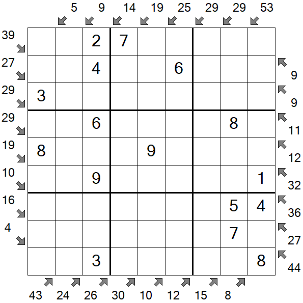 Little Killer Sudoku - Einfach