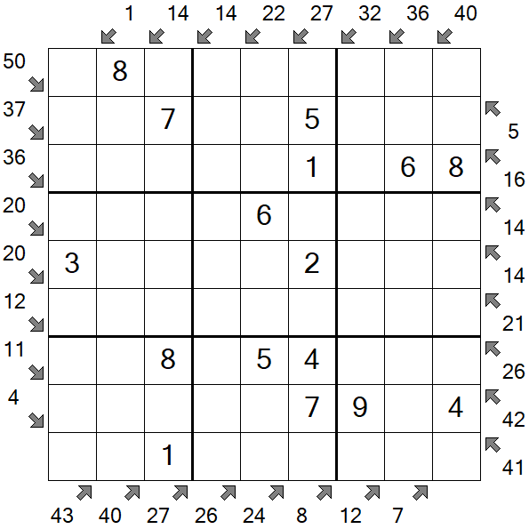 Little Killer Sudoku - Einfach