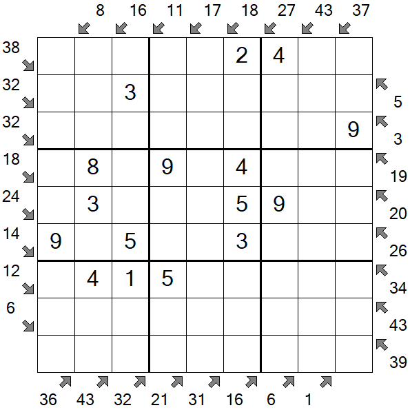 Little Killer Sudoku - Einfach