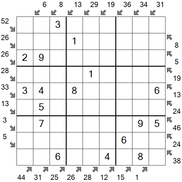 Little Killer Sudoku - Easy