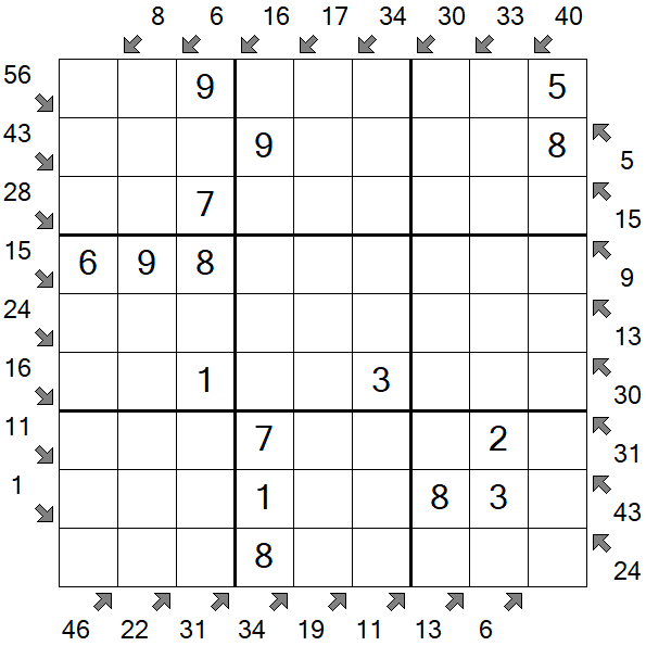 Little Killer Sudoku - Easy