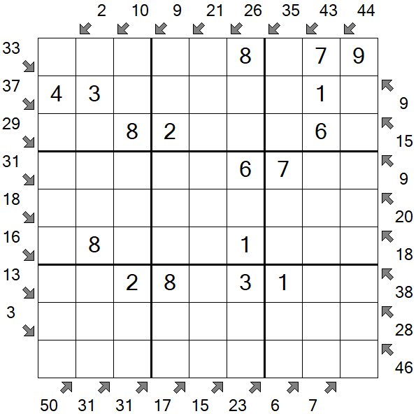 Little Killer Sudoku - Easy