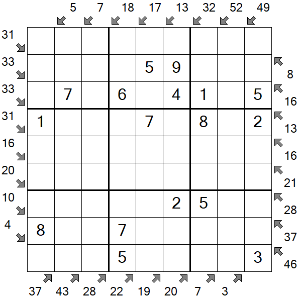 Little Killer Sudoku - Easy