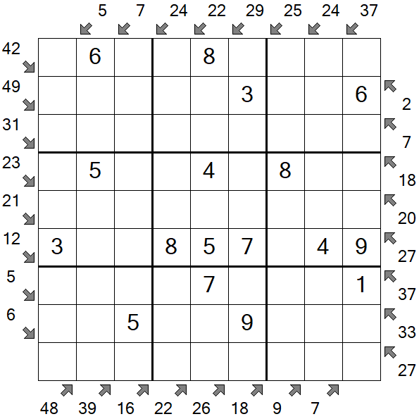 Little Killer Sudoku - Easy