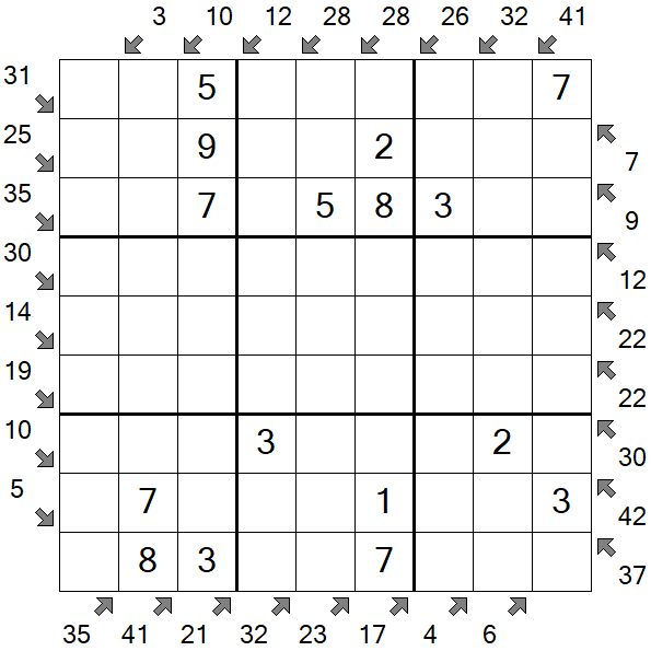Little Killer Sudoku - Easy