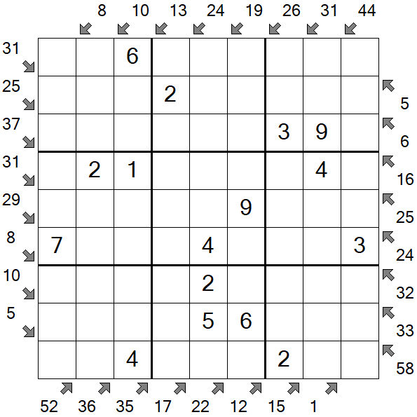 Little Killer Sudoku - Easy