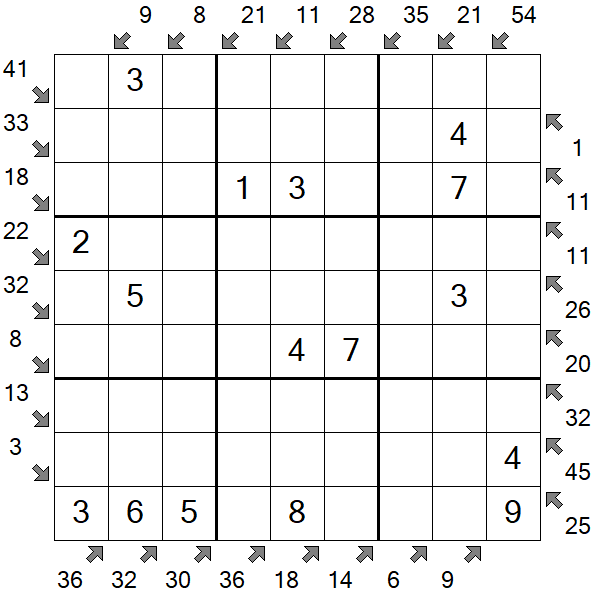 Little Killer Sudoku - Easy