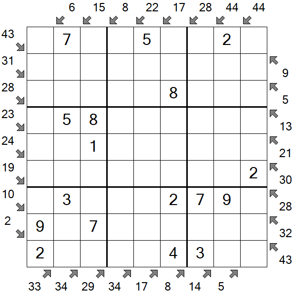Little Killer Sudoku - Einfach