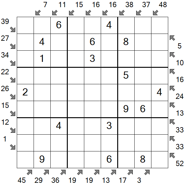 Little Killer Sudoku - Einfach