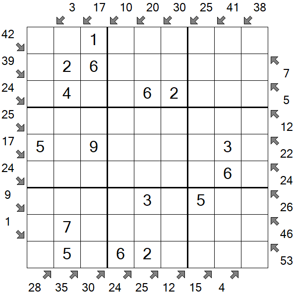 Little Killer Sudoku - Einfach
