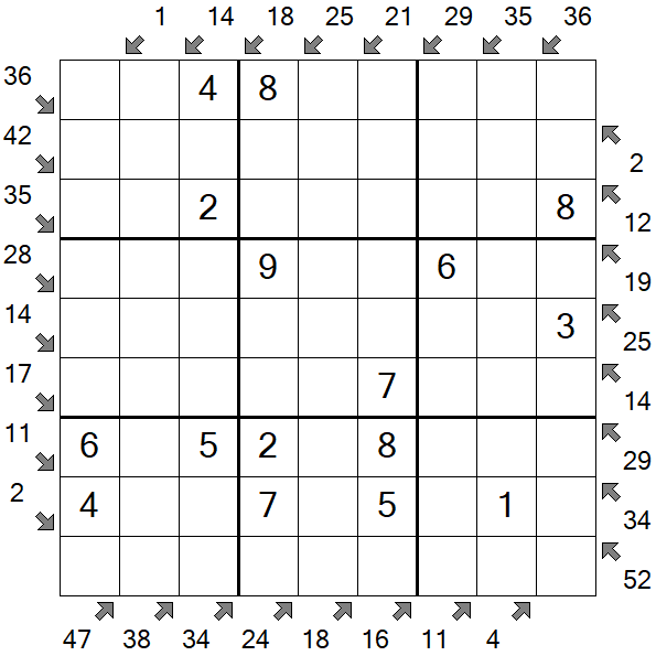 Little Killer Sudoku - Easy