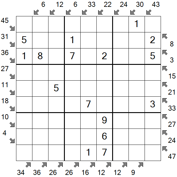Little Killer Sudoku - Simple