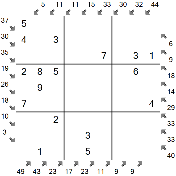 Little Killer Sudoku - Simple