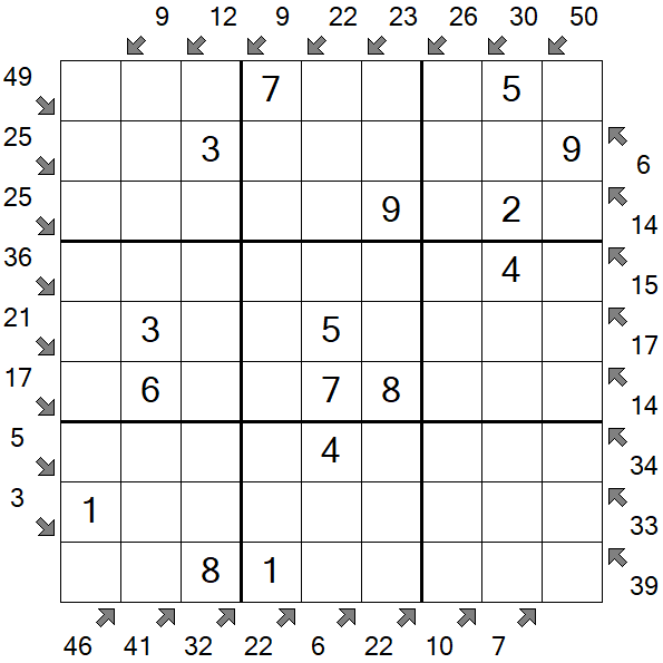 Little Killer Sudoku - Simple