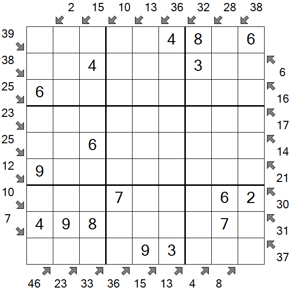 Little Killer Sudoku - Simple