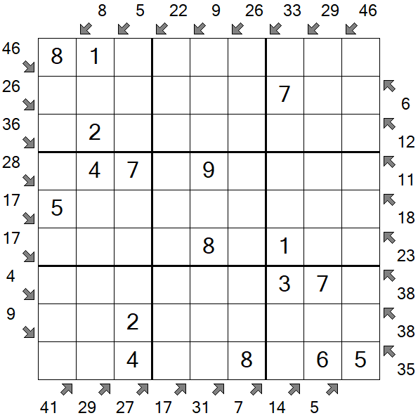 Little Killer Sudoku - Simple
