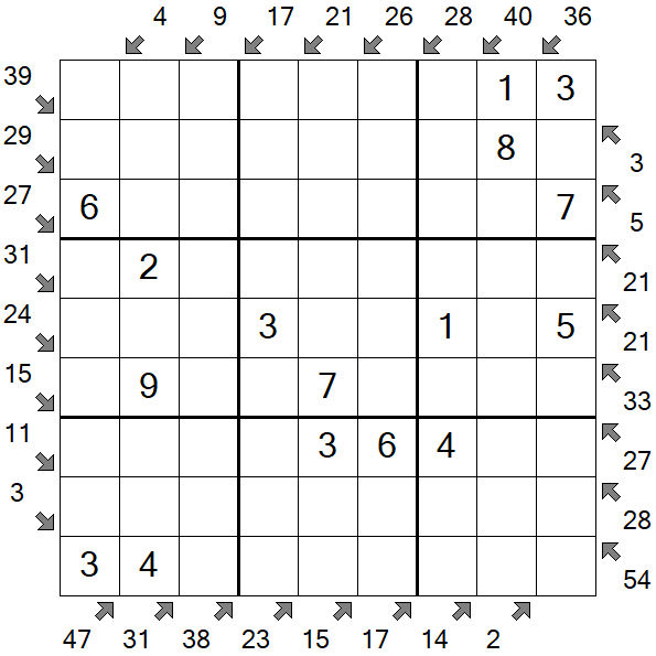 Little Killer Sudoku - Simple