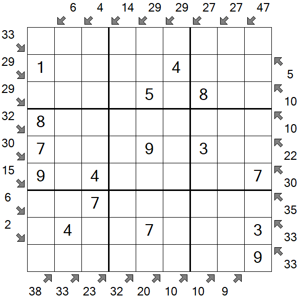 Little Killer Sudoku - Simple