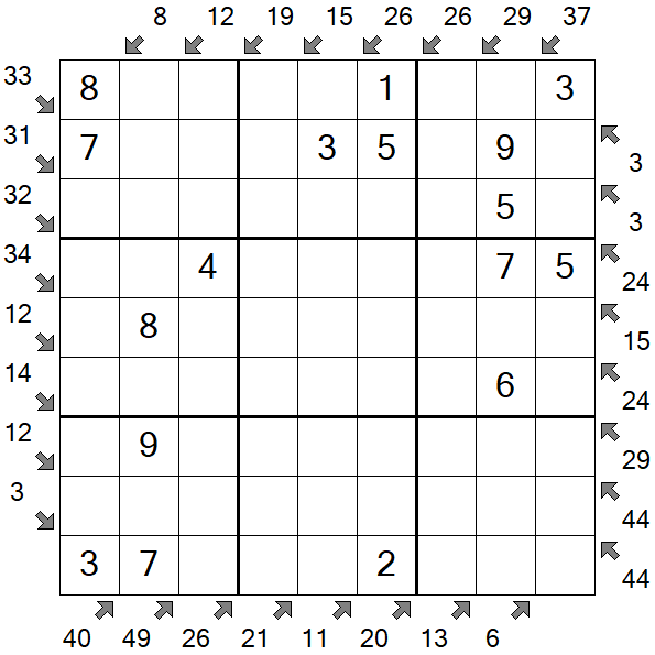 Little Killer Sudoku - Simple