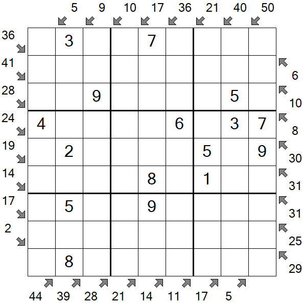 Little Killer Sudoku - Easy