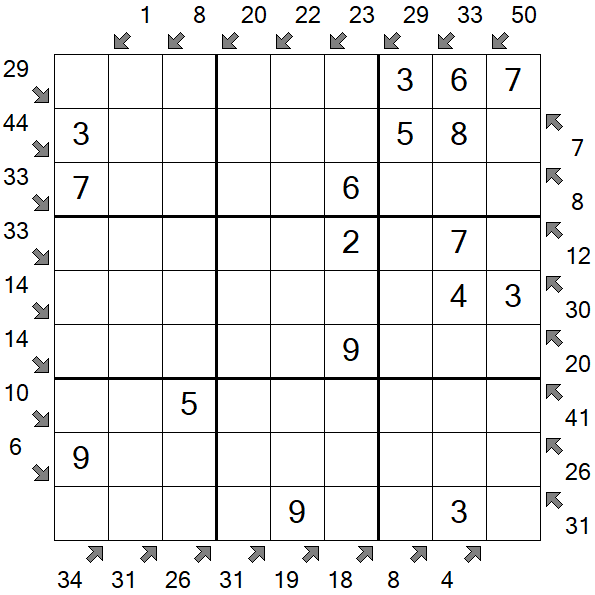 Little Killer Sudoku - Easy