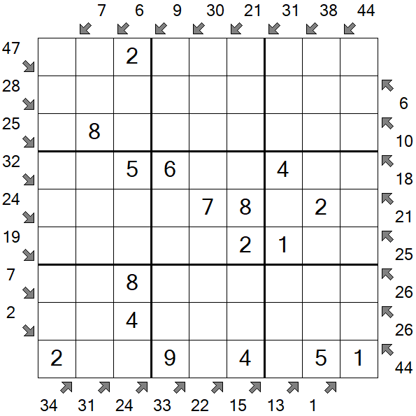 Little Killer Sudoku - Easy