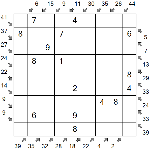 Little Killer Sudoku - Einfach