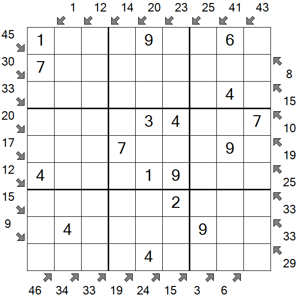Little Killer Sudoku - Einfach