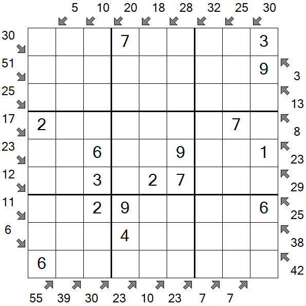 Little Killer Sudoku - Fácil