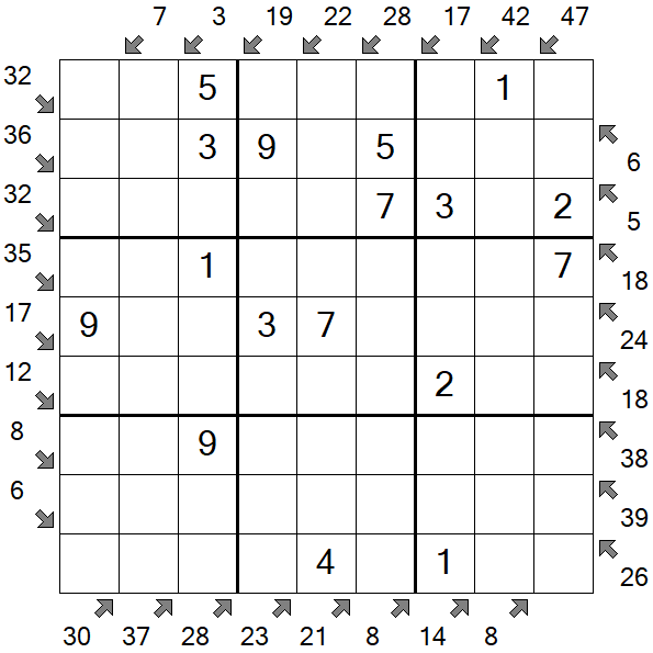 Little Killer Sudoku - Einfach