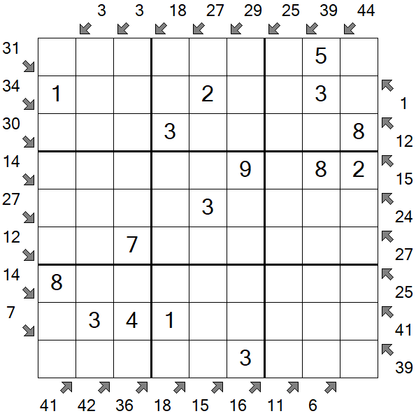 Little Killer Sudoku - Einfach