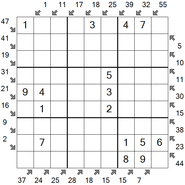 Little Killer Sudoku - Fácil