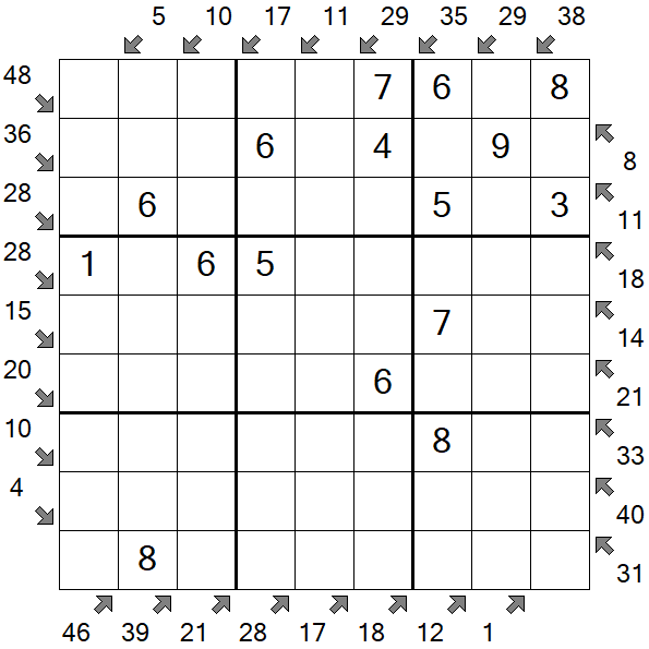 Little Killer Sudoku - Fácil