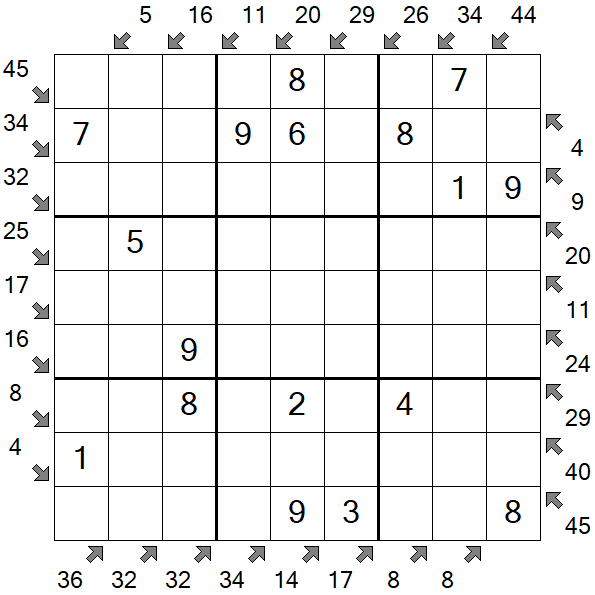 Little Killer Sudoku - Einfach